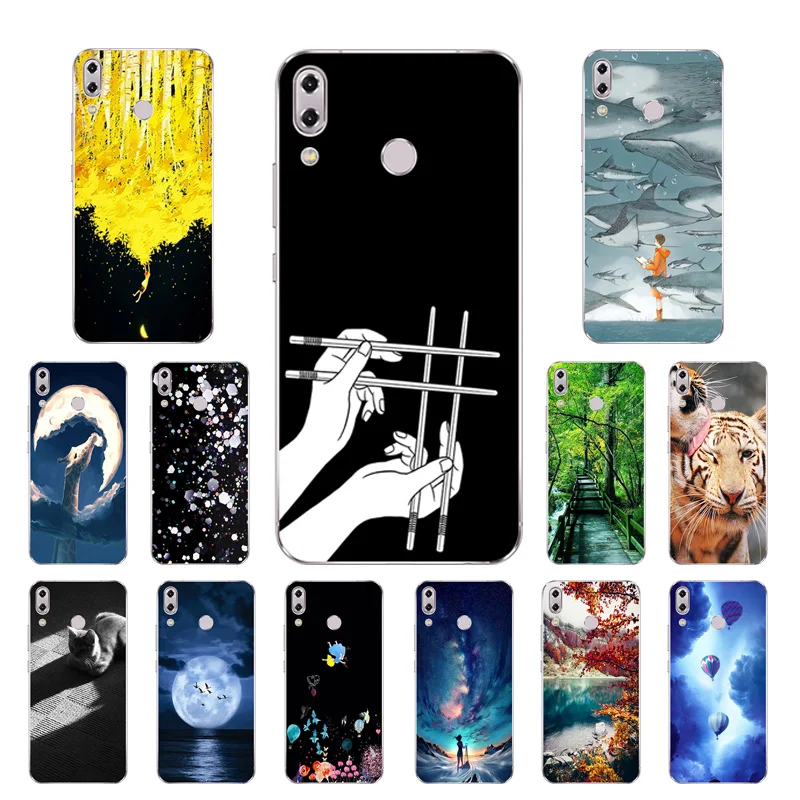 6.2 inch for Asus Zenfone 5z ZS620KL Phone Cases 5 ZE620KL Mammal Printing Soft Silicone TPU Back Cover |