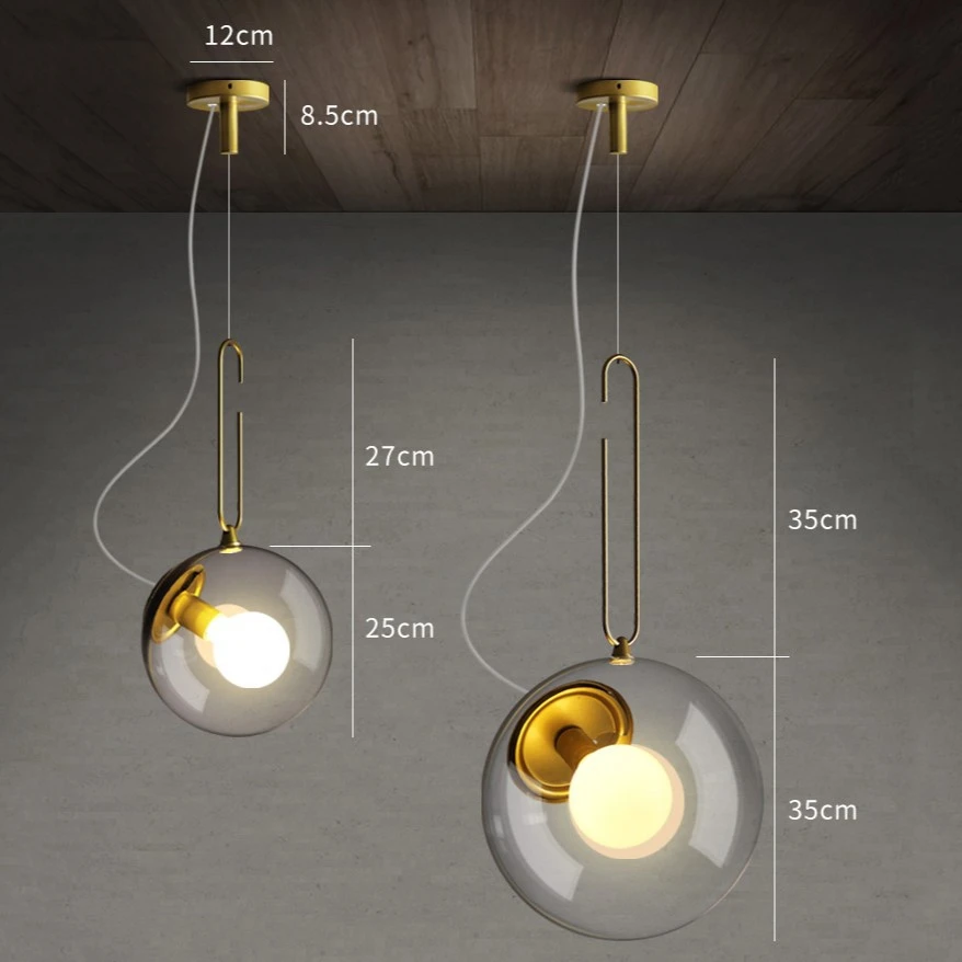 Стеклянный подвесной светильник в стиле индастриал железная стра ретро для бара