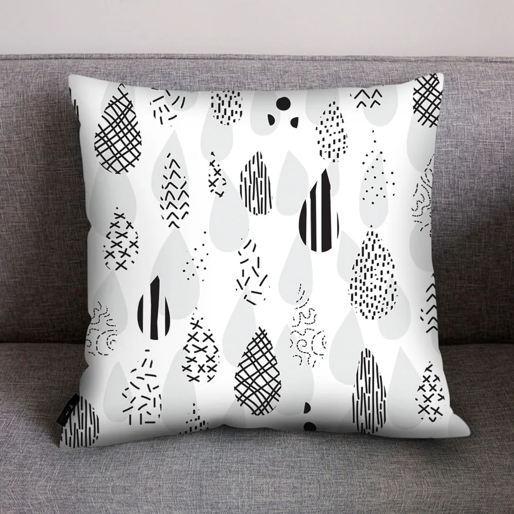 I Gajjar черно-белый геометрический декоративный чехол для подушки s полиэстеровый чехол для подушки в полоску геометрический чехол для подушки kussensloop 404 - Цвет: I