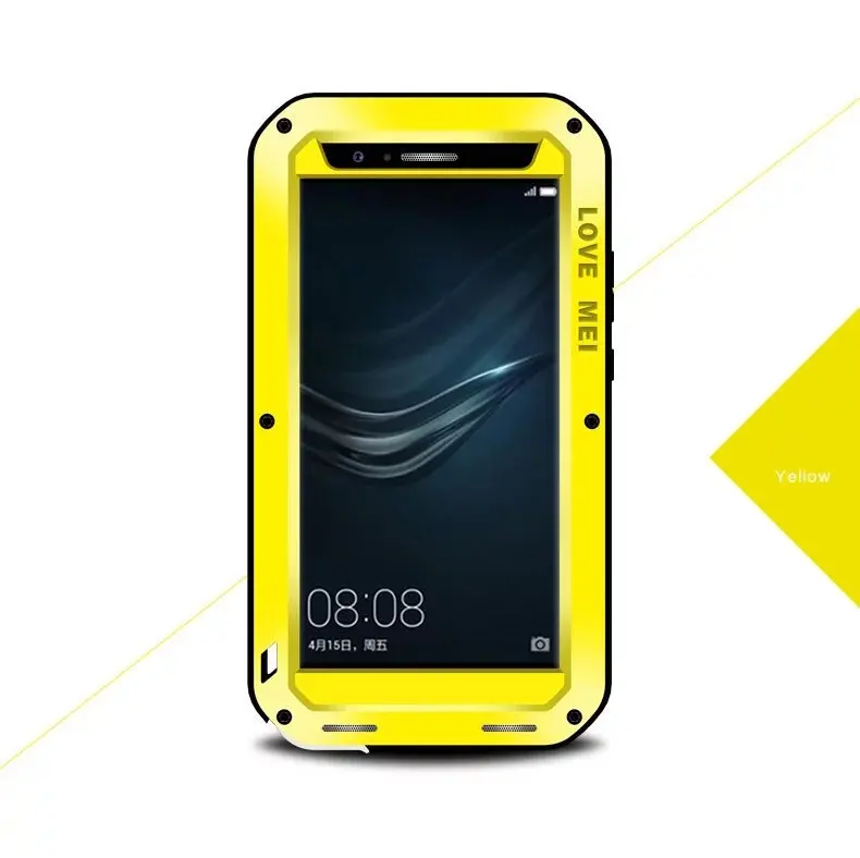 Case for Huawei P9 New Gorilla Glass Waterproof phone Metal Shock Dirt Proof Cover Stand For |