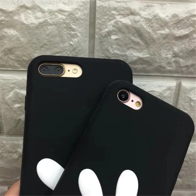 Модные Милые 3D Мультяшные Митч-Маус ручной работы с бантом силикагель чехлы для