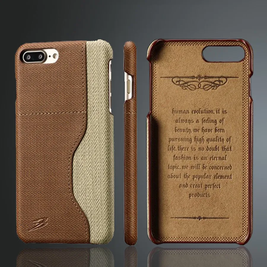 Back Cover Genuine Leather Case for Apple iPhone 6 6S 7 8 Plus Brand Original with Card Holder Exquisite High Quality Luxury | Мобильные