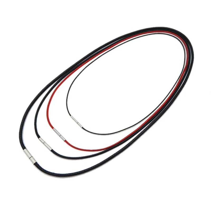 Нержавеющая сталь Кожа Веревка застежка-молния Пряжка круглые застежки Fit шнур