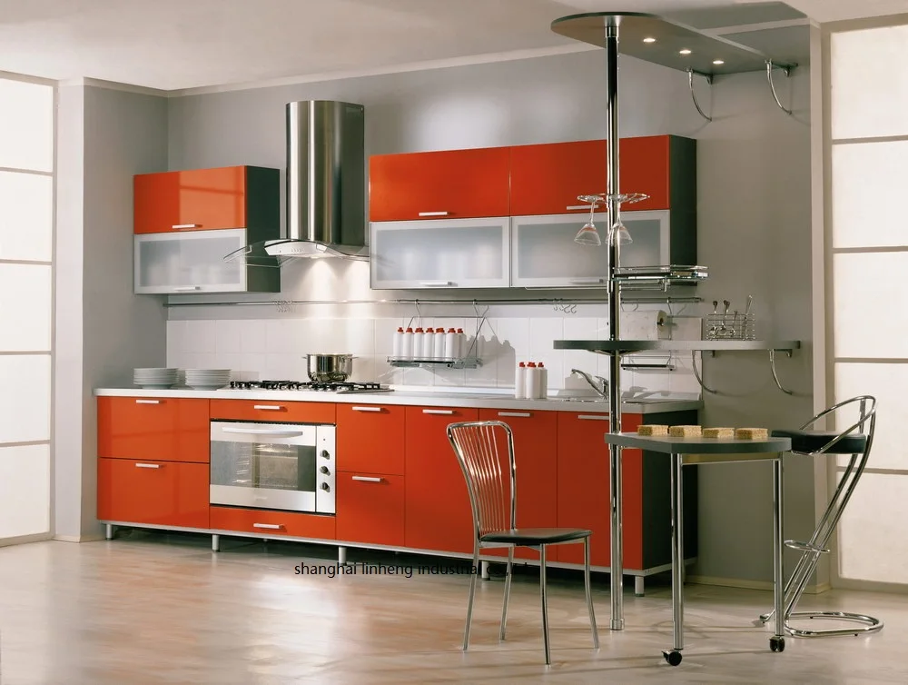 

High gloss/lacquer kitchen cabinet mordern(LH-LA081)