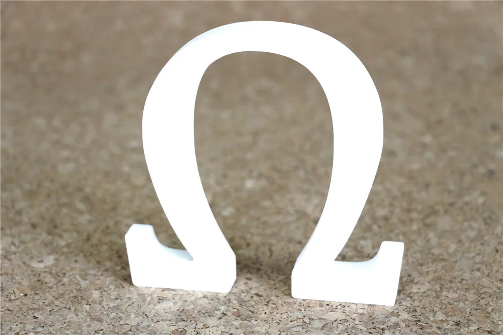 Новейшие 15 см искусственные деревянные белые греческие буквы алфавита для