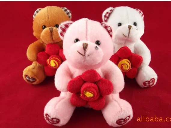 Shipp 30 pcs/lot Медведь игрушка леди мешок аксессуары Ключ цепь для iphone 4 тряпичная