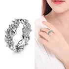LNRRABC 2018 новые ювелирные изделия Изысканные кольца для женщин модные кольца резные цветы Цветочные подарки кольцо вечерние аксессуары листья anel