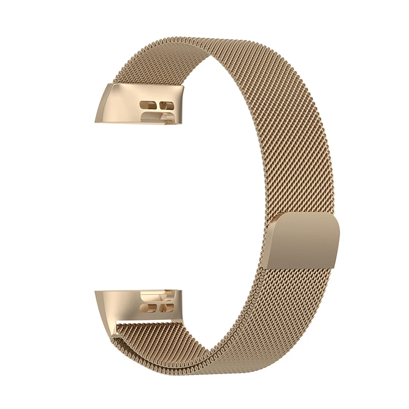 Essidi для Fitbit Charge 3 умный Браслет ремешок Миланская нержавеющая сталь фитнес-трекер сменный ремешок для Fitbit Charge 3 - Color: Yellow