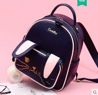 

Princess sweet lolita bag Fashion Cartoon Backpack Lovely Rabbit Ear Student Backpack Korean Leisure Women's Bag DML123