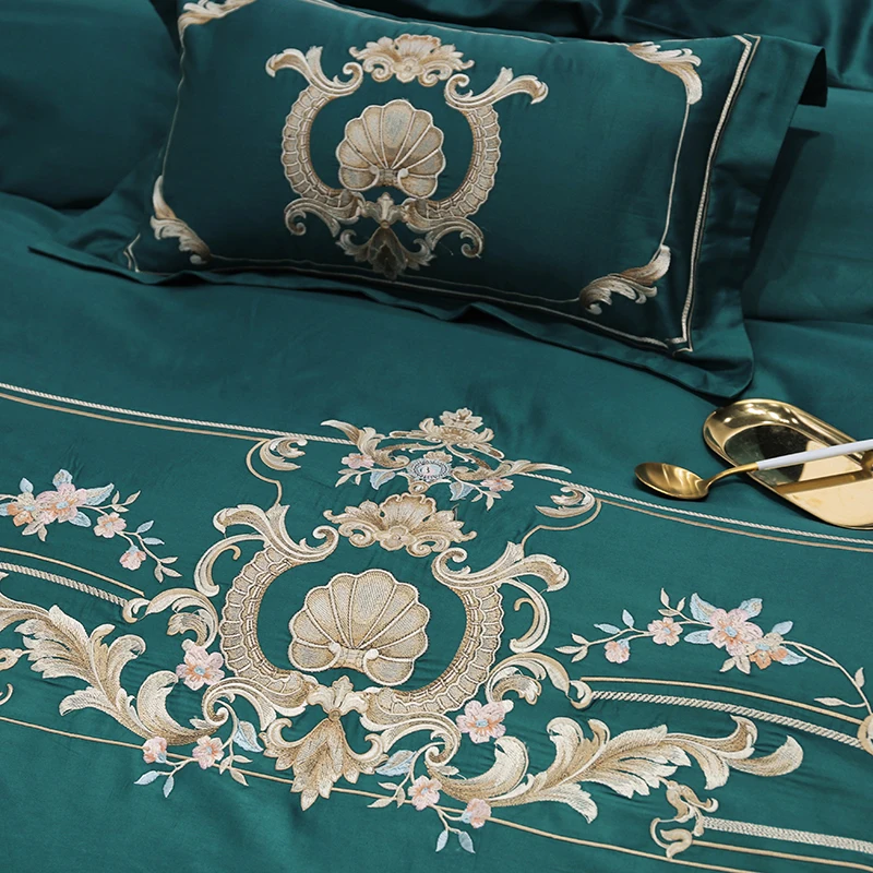 

Geen Bedding Set queen king size egyptian cotton bed set decorative pillowcase Bed Sheet/linen Duvet Cover set 4/7pcs