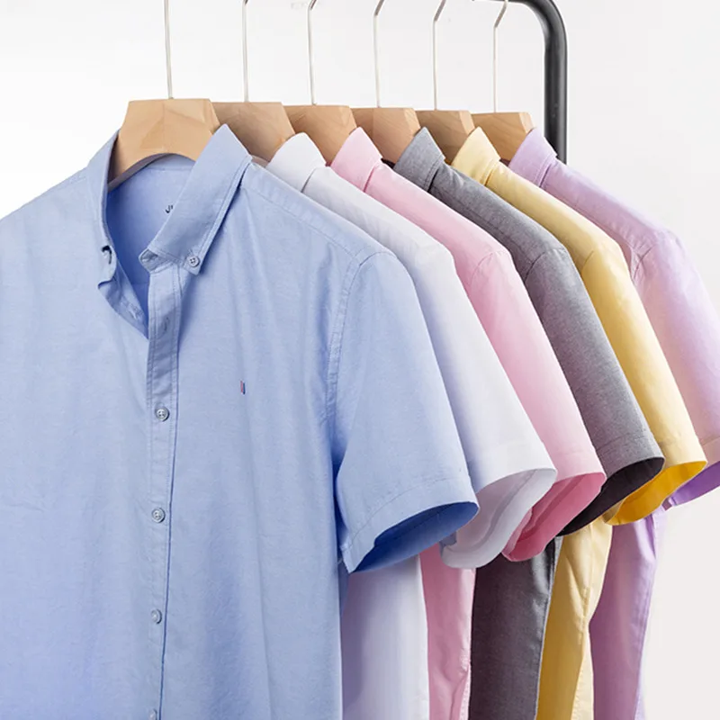 Unisplendor мужская летняя рубашка из 100% хлопка большие размеры 5XL полосатые мужские