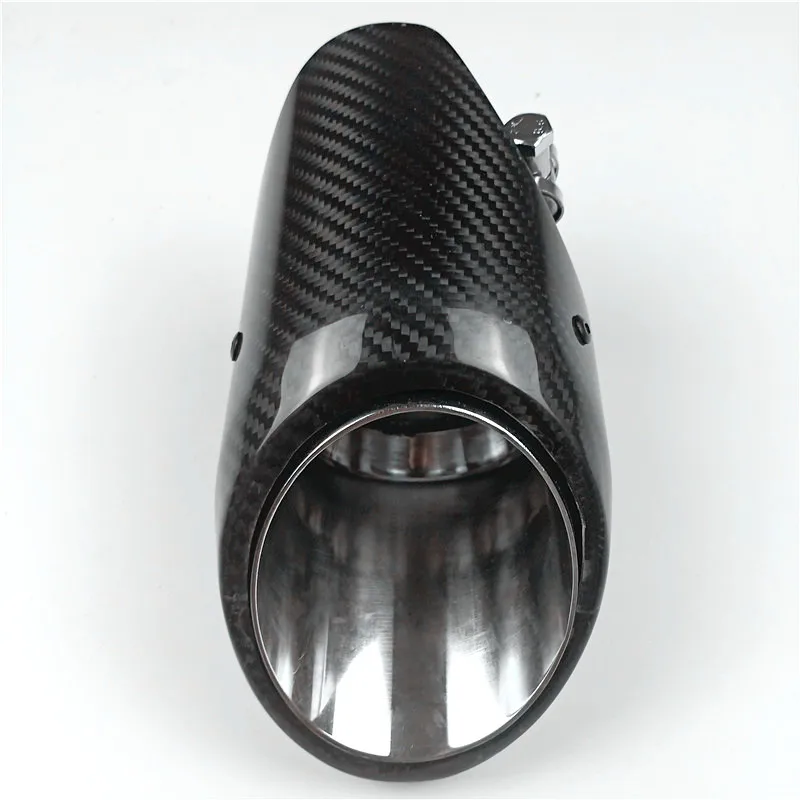 

1 PCS Real Carbon Top Quality Exhaust Muffler Tips Outlet 4.1" Inch For Porsche Car Styling Universal Carbon End Pipes
