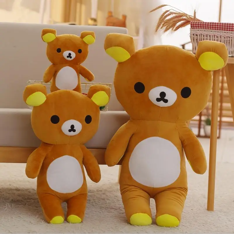 1 шт. Kawaii Большой коричневый в японском стиле Rilakkuma плюшевые игрушки животные