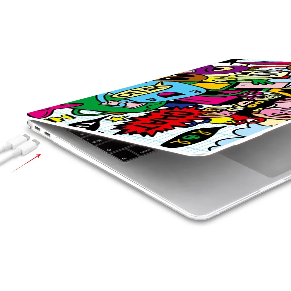 Для MacBook Pro retina 12 13 15 Air 11 13,3 дюймов жесткий чехол с уникальным принтом для ноутбука Pro 1" Touch Bar A1989 A1708