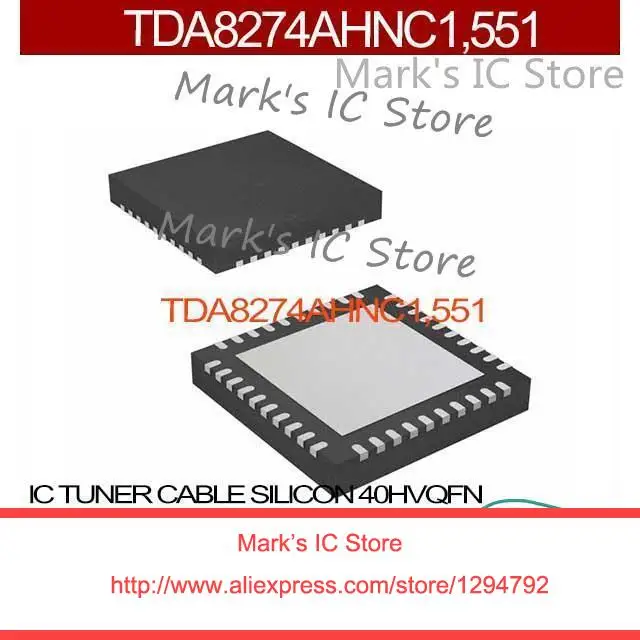 TDA8274AHNC1 551 IC кабель тюнера силиконовый 40HVQFN 8274AHNC TDA8274AHN 8274AHNC1 TDA8274A|silicone cable|c c |