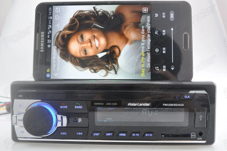 12 в новое автомобильное радио JSD520 стерео Bluetooth пульт дистанционного управления зарядное устройство телефон USB/SD/AUX-IN mp3-плеер 1 DIN In-Dash аудио