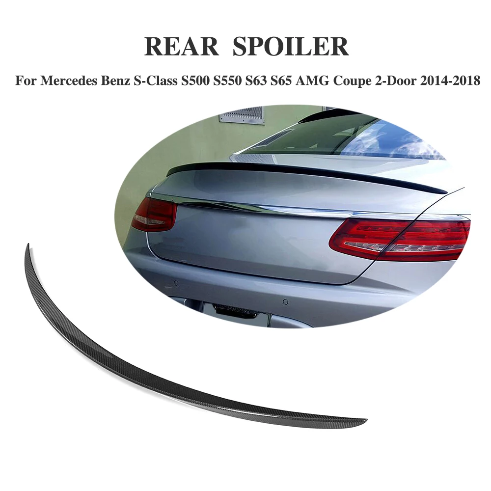 Задний спойлер из углеродного волокна крылья окна для Mercedes Benz S Class S500 S550 S63 S65 AMG Coupe