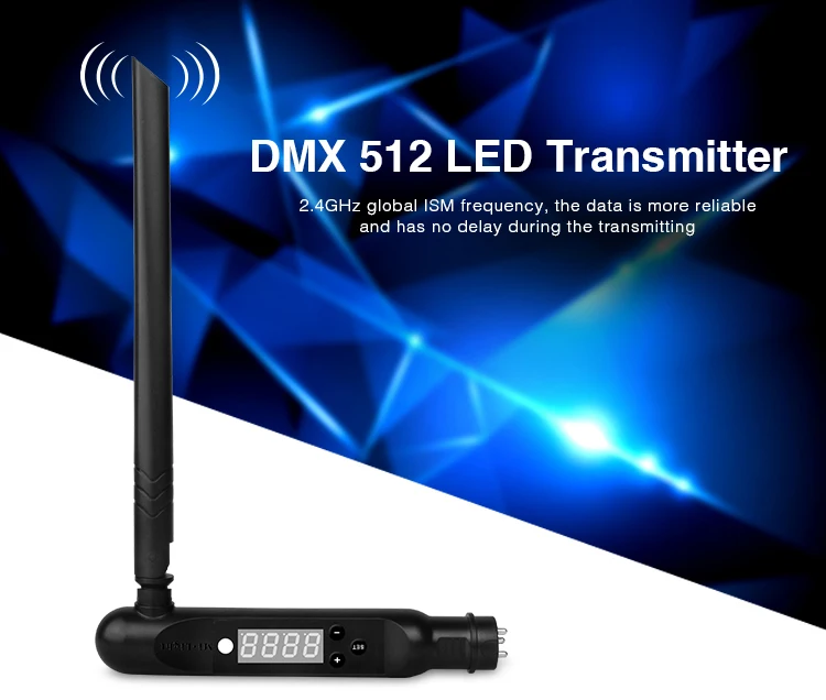 [Seven Neon] Бесплатная доставка 2 4G глобальная частота ISM DMX 512 светодиодный