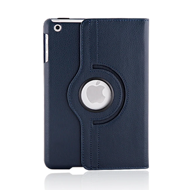 Для ipad Mini1/2/3 планшет чехол 360 градусов вращающийся стенд флип-чехол-книжка Экран Защитная крышка для ipad Mini 2/ipad Mini 3 - Цвет: Dark Blue