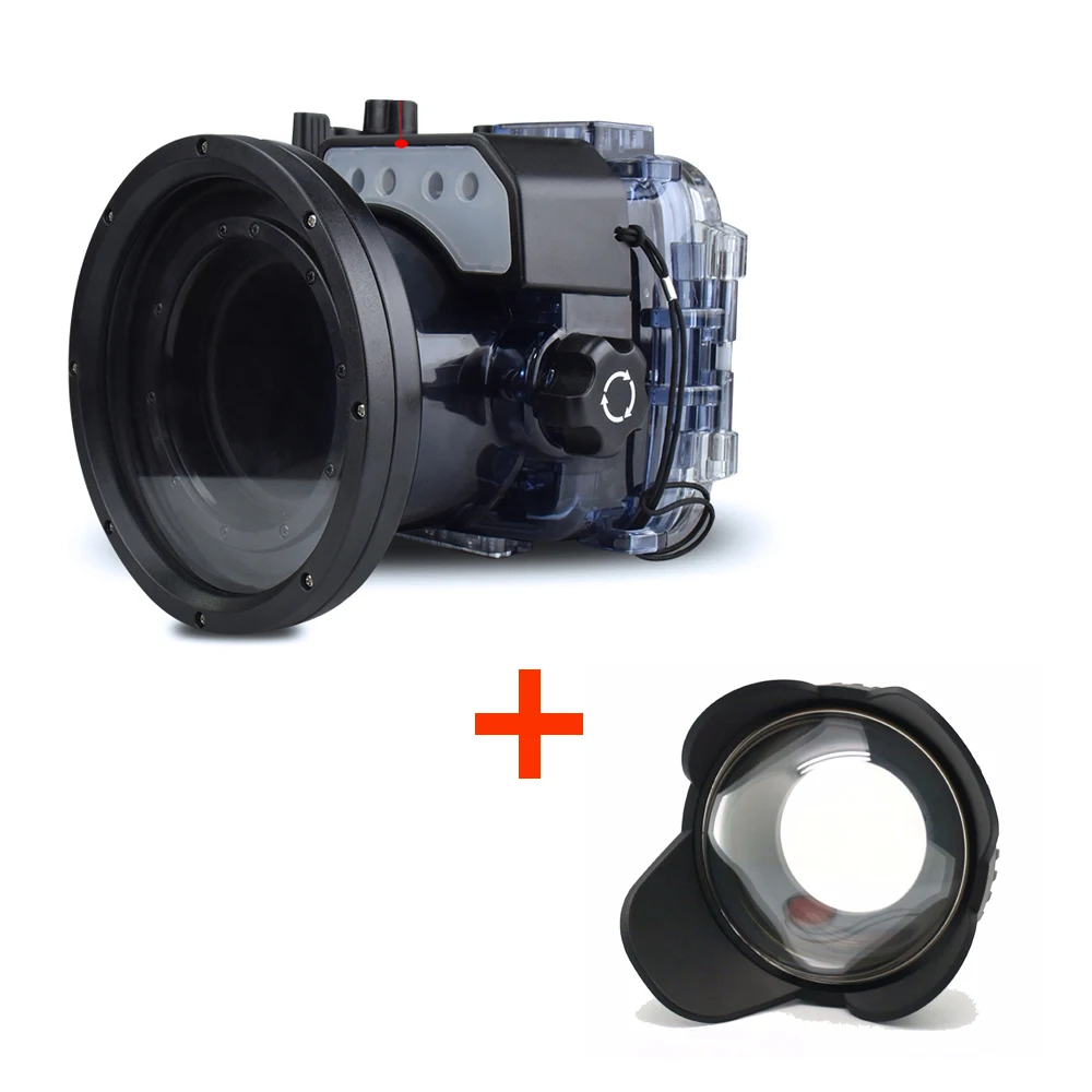 Seafrogs 60 м/195ft Дайвинг камера водостойкий корпус чехол для sony RX100 VI + Рыбий глаз