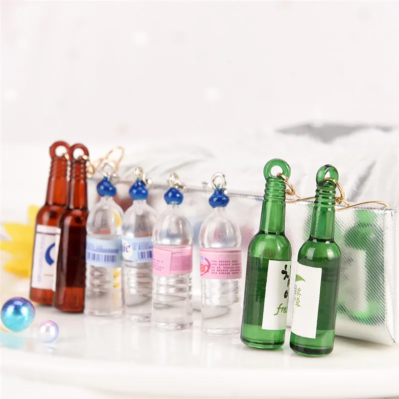 1Pair Women's Resin Wine Bottle Dangle Earring Personality Party Earrings Hot | Украшения и аксессуары