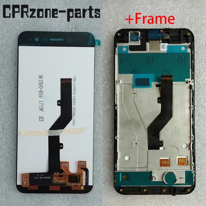 5 0 &quotчерный + рамка для ZTE Blade A520 ЖК дисплей с сенсорным экраном дигитайзер