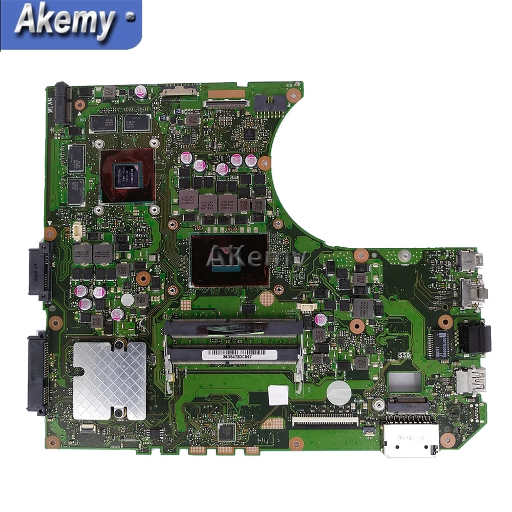 Akemy N552VX материнская плата для ноутбука For Asus VivoBook Pro N552V N552 тестовая оригинальная I7