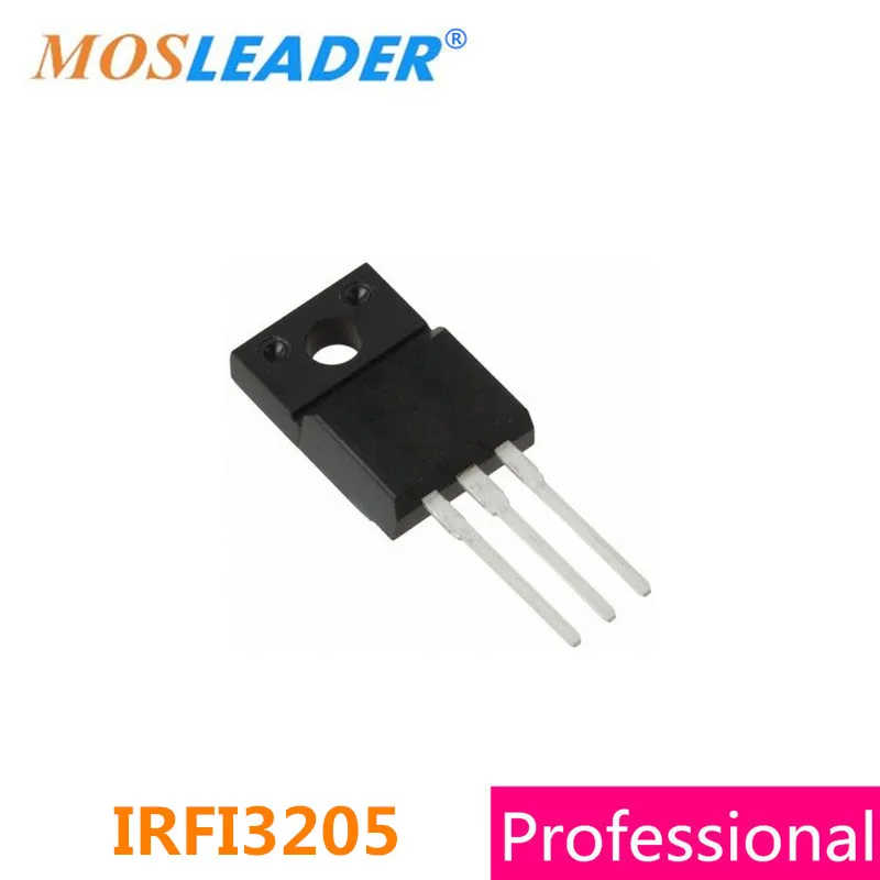 Mosleader DIP IRFI3205 TO220F 50 шт. IRFI3205PBF IRFI3205TRPBF 55 в 64A N-Channel 3205 Mosfet оригинальные запасные части