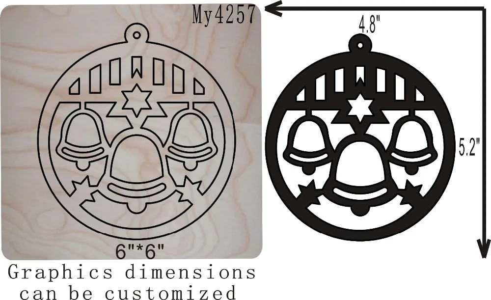 Рождественская подвеска-колокольчик новая деревянная форма режущие штампы для