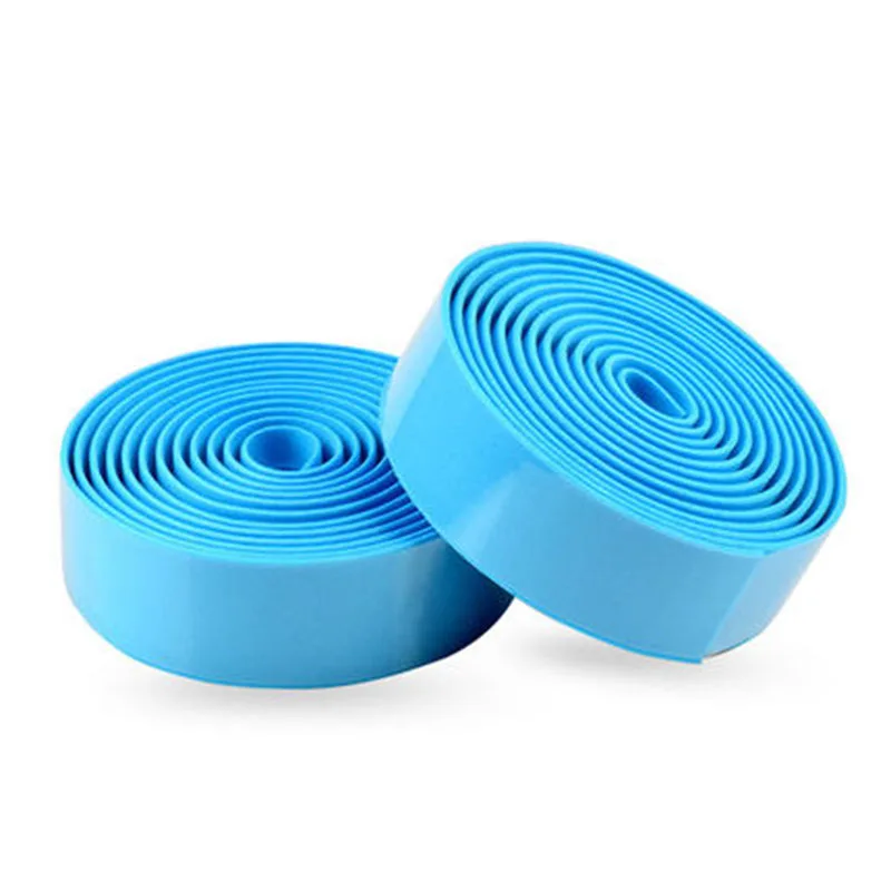 Light Blue 2 шт. рулетка для велосипеда, дорожный велосипед, Спортивная пробковая ручка, ленты для обертывания с вилкой - Цвет: Light Blue