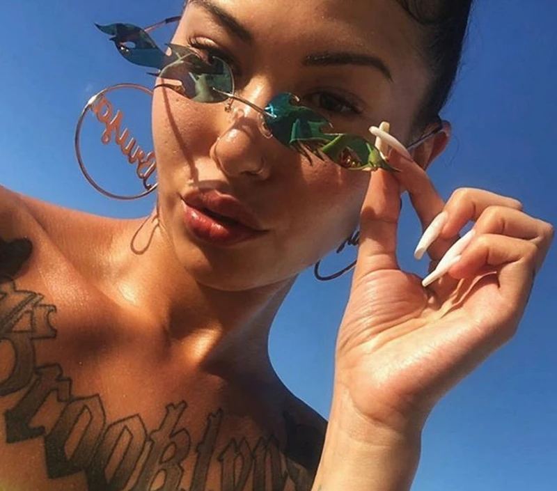 Новинка 2019 модные солнечные очки в форме огненного пламени для женщин и мужчин