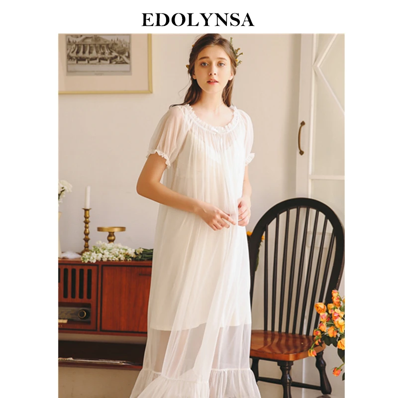 Комплект одежды для сна из 2 предметов в стиле принцессы 2020 Женская домашняя