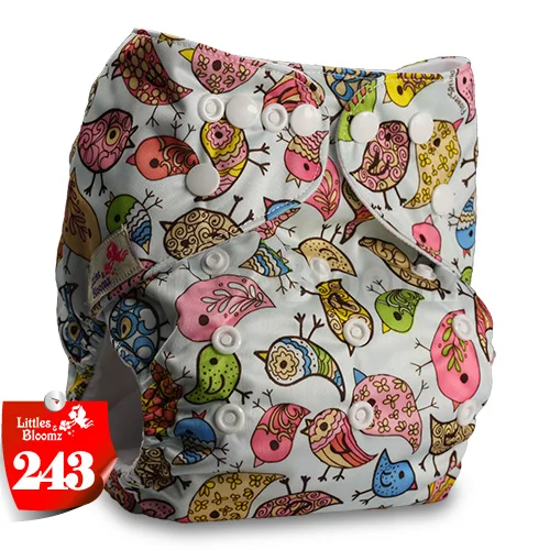 [Littles&Bloomz] Детские моющиеся многоразовые подгузники, один размер, реальный тканевый карман для подгузников, 3-15 кг - Цвет: 243