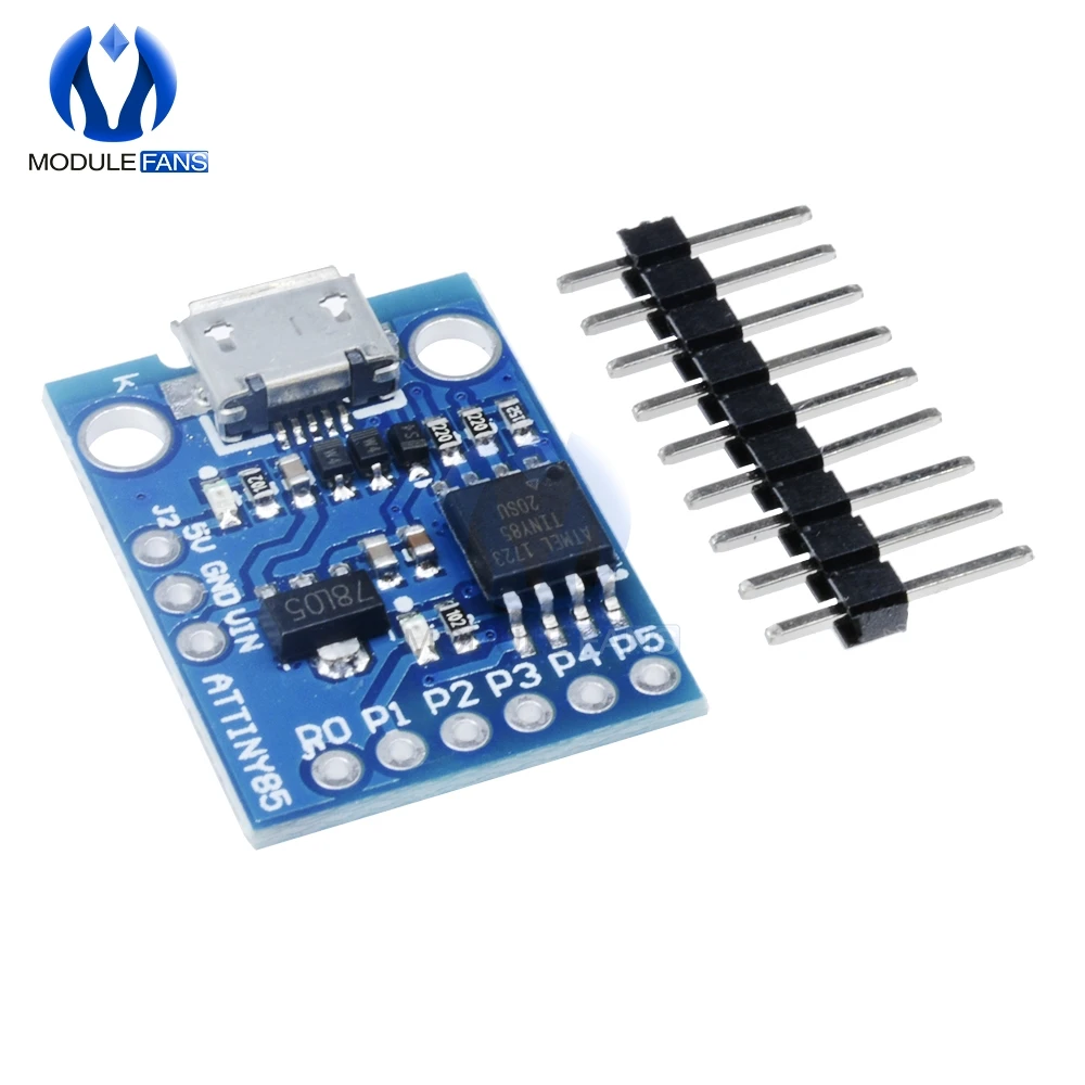 Макетная плата микроконтроллера ATtiny85 Kickstarter щит модуль для Arduino IDE 500mA 5V регулятор