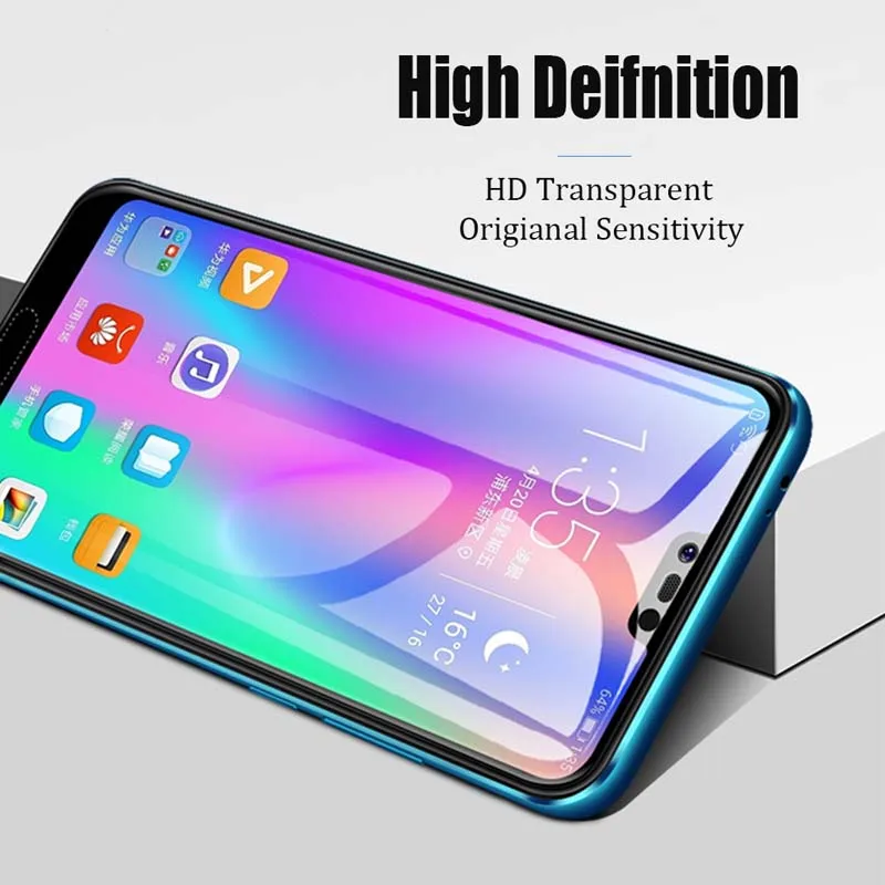С уровнем твердости 9H полное покрытие Закаленное стекло пленка для Huawei честь 8A 8C