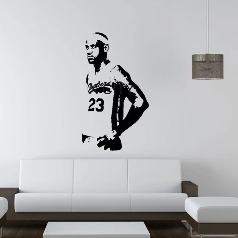 Декоративные настенные наклейки для спальни Кливленда Джеймса экологичный