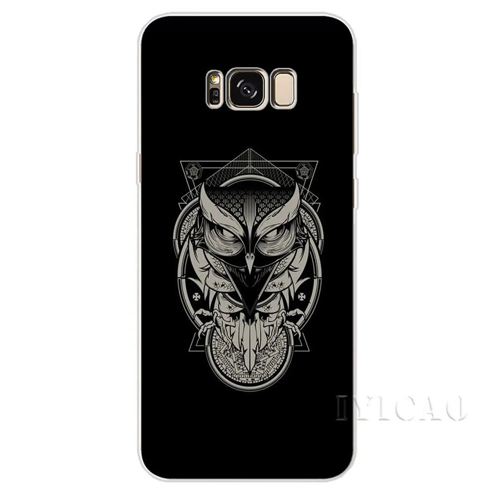 IYICAO рисунками животных совы Жесткий Чехол для Samsung Galaxy A3 A5 2015 2016 2017 A6 A7 A8 A9 плюс 2018