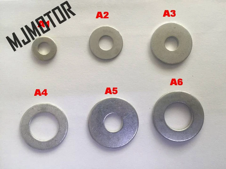 

Bolt Flat Washer For Automobile Motoryclce QJ Keeway GY6 Chinese Scooter suzuki atv Motorbike part