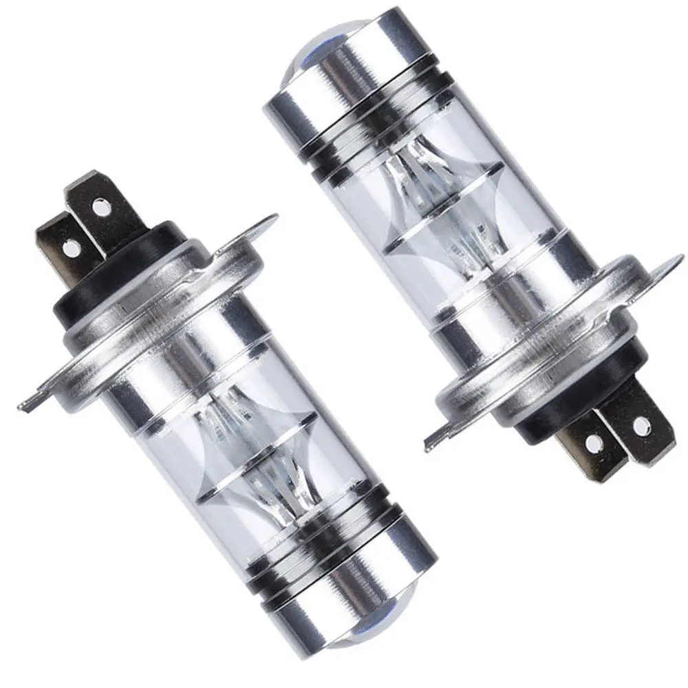 1 шт. DC 9-30 в H7 20SMD Противотуманные фары Дневные Фары Лампы Автомобилей 100 Вт Светодиодный дневной светильник лампы авто светильник-светодиод головной светильник