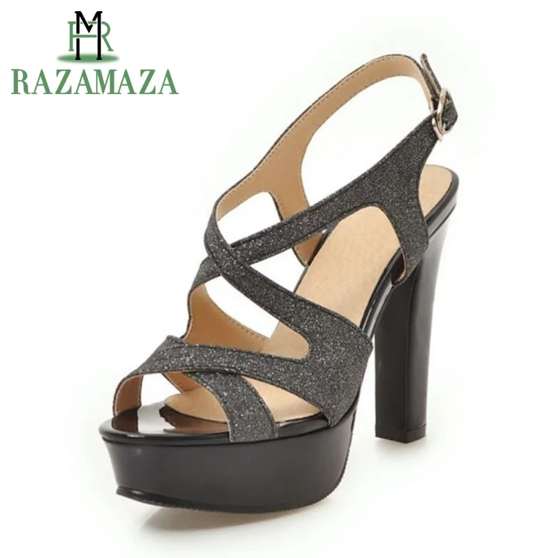 ZALAVOR/пикантные женские босоножки летние туфли на высоком толстом каблуке модные