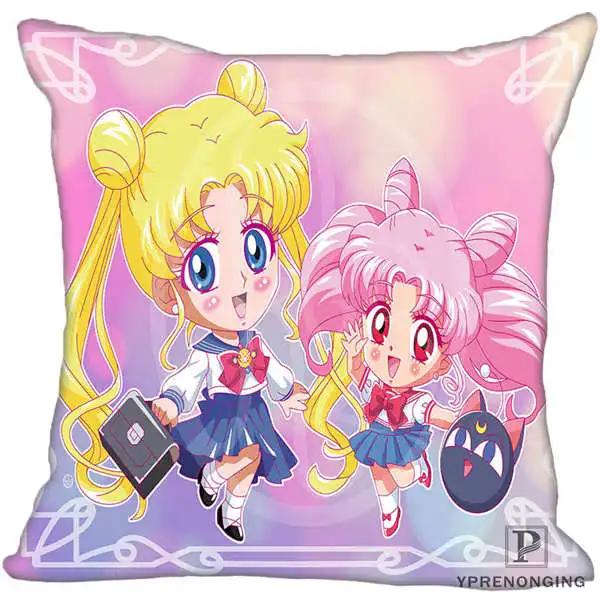 Square Pillowcases На Заказ Красивая наволочка Сейлор Мун Аниме квадратная молния наволочка(одна сторона) 180522-17-34 - Цвет: Square Pillowcases