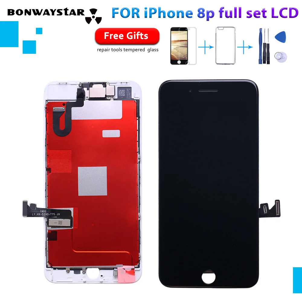 Полный набор для замены цифрового преобразователя iPhone 8P LCD сенсорная фронтальная