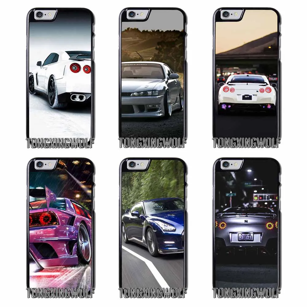 JDM автомобиль GTR металлический чехол с логотипом для iPhone 4s 5s SE 6S 7 8 9 плюс XR XS Max Samsung