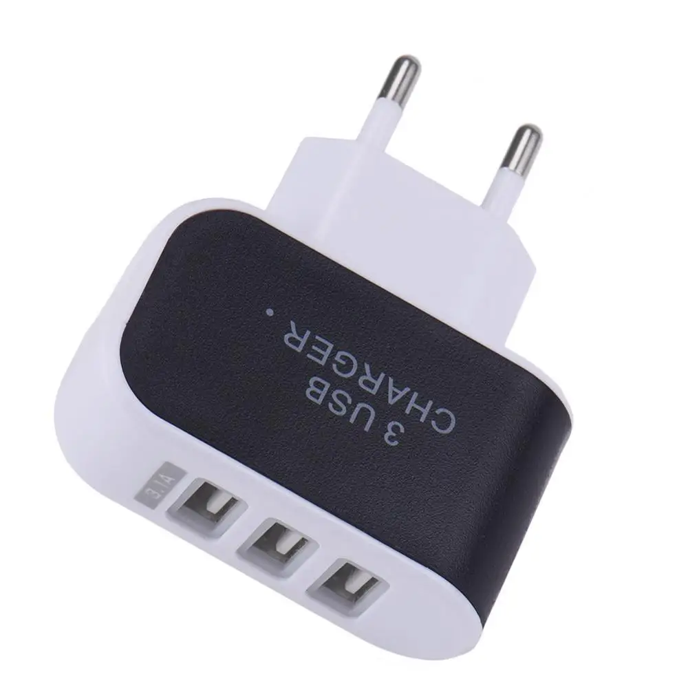 5 в 2A ЕС тройной USB порт для дома путешествия AC Сетевой адаптер питания ярких