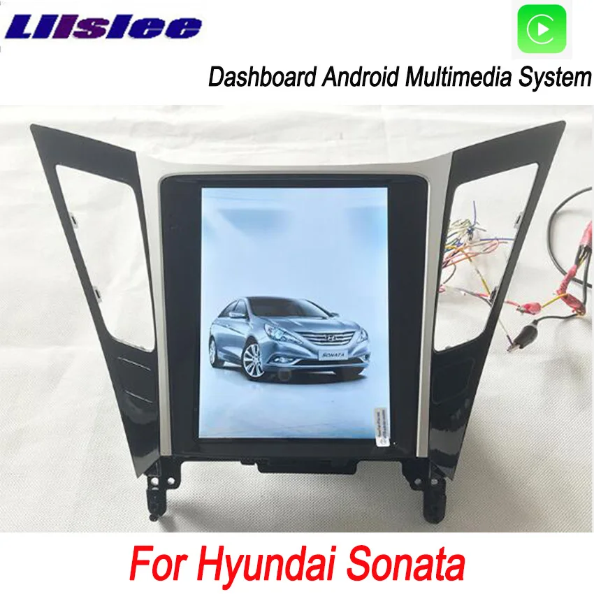 Liislee 2 din Android для hyundai Sonata большой экран Автомобильный мультимедийный плеер gps навигация Видео Радио Bluetooth