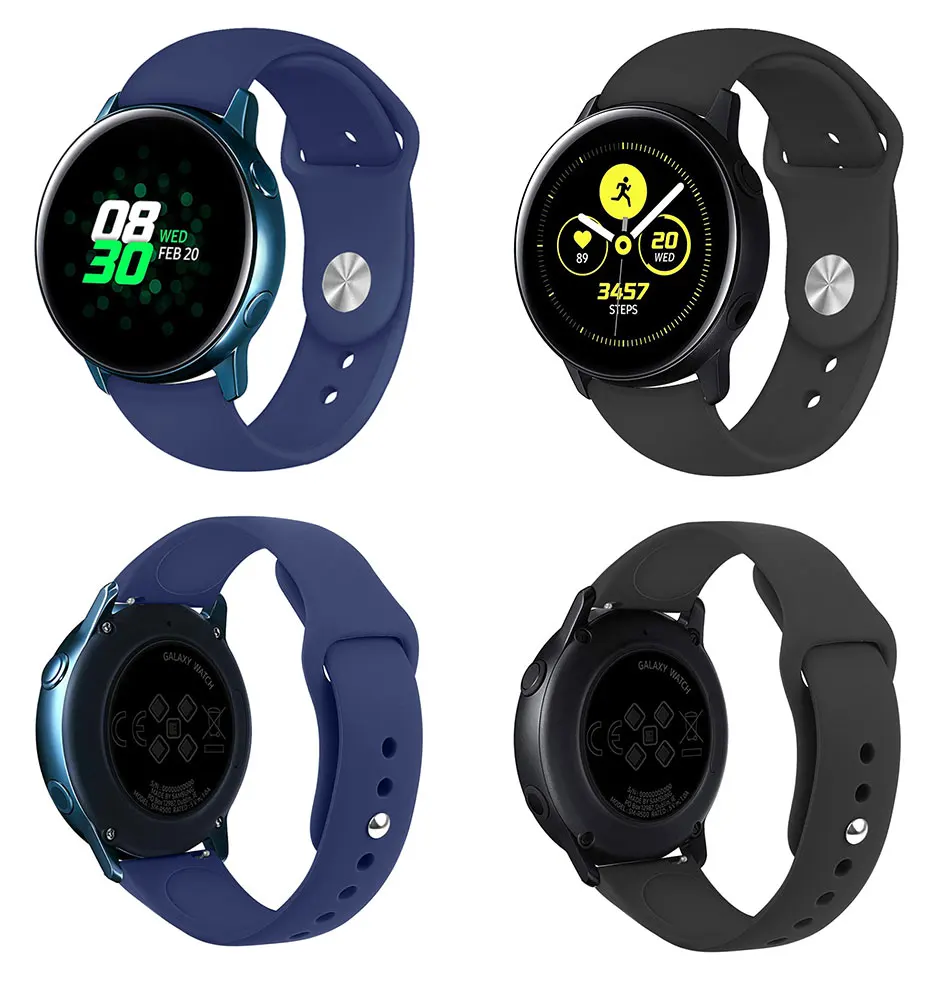 UTHAI G01 силиконовый ремешок для samsung gear watch 20/22 ММ Спортивный резиновый ремешок подходит для плоских интерфейсов наручные часы 20 мм 22 мм