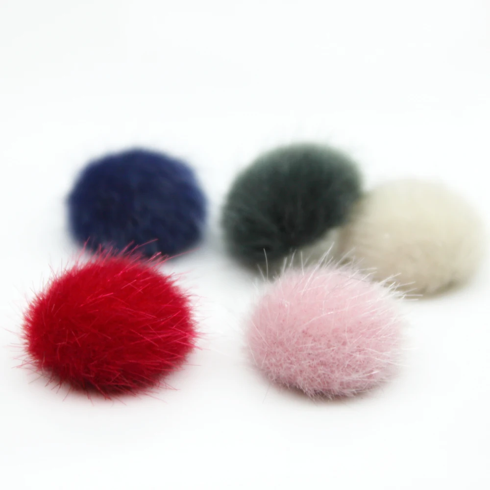 Товары из имитации шерсти заколки для волос аксессуары пуговица Камея