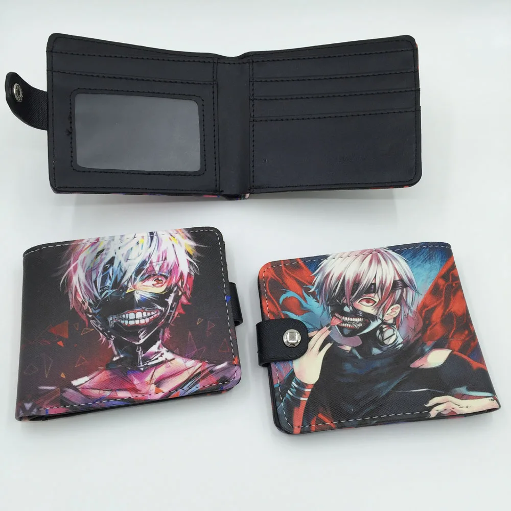 Tokyo Ghoul 2 Наруто Аниме Акацуки Учиха Итачи Синтетическая кожа короткий кошелек цельный держатель для карт кошелек для крутого дизайна косплей подарок - Цвет: Tokyo Ghoul 2