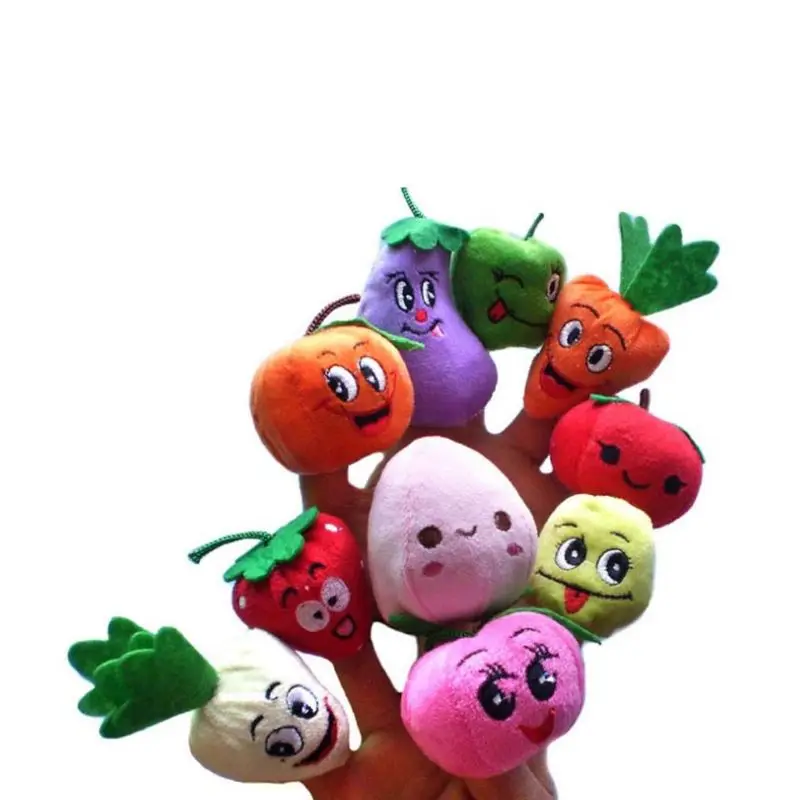 10 шт. с изображениями мультипликационных персонажей овощей Фруктовые куклы