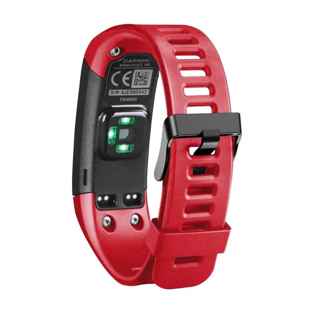 Цветной мягкий силиконовый браслет сменный спортивный ремешок для Garmin Vivosmart HR 145 мм-210 мм ремешок на запястье - Цвет: Красный